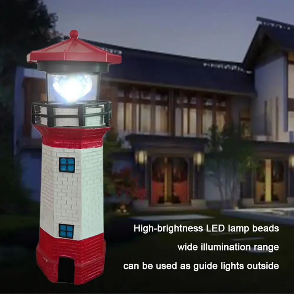 2V LED Solar Lighthouse Rotating White Light Solar Lamp Beacon Tower Guide Lamp Decoration Mini Water Tower Lighting Tool
2V LED Solar Lighthouse Rotating White Light Solar Lamp Beacon Tower Guide Lamp Decoration Mini Water Tower Lighting Tool