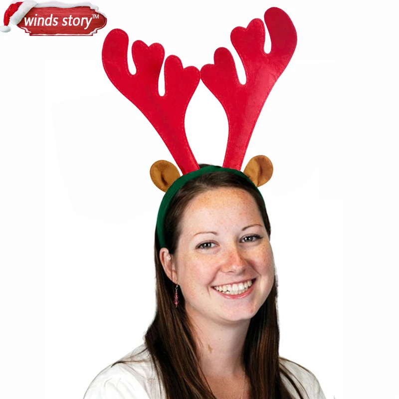 6 pcs Christmas red Reindeer Antlers Headband Festive Party Fancy Dress Hat XMAS Women Kid Hairbands head band On Headband Prop
6 pcs Christmas red Reindeer Antlers Headband Festive Party Fancy Dress Hat XMAS Women Kid Hairbands head band On Headband Prop