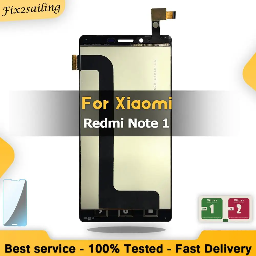 ЖК-дисплей для xiaomi hongmi redmi note 1 сенсорный экран с дигитайзером в сборе note1 оптовая