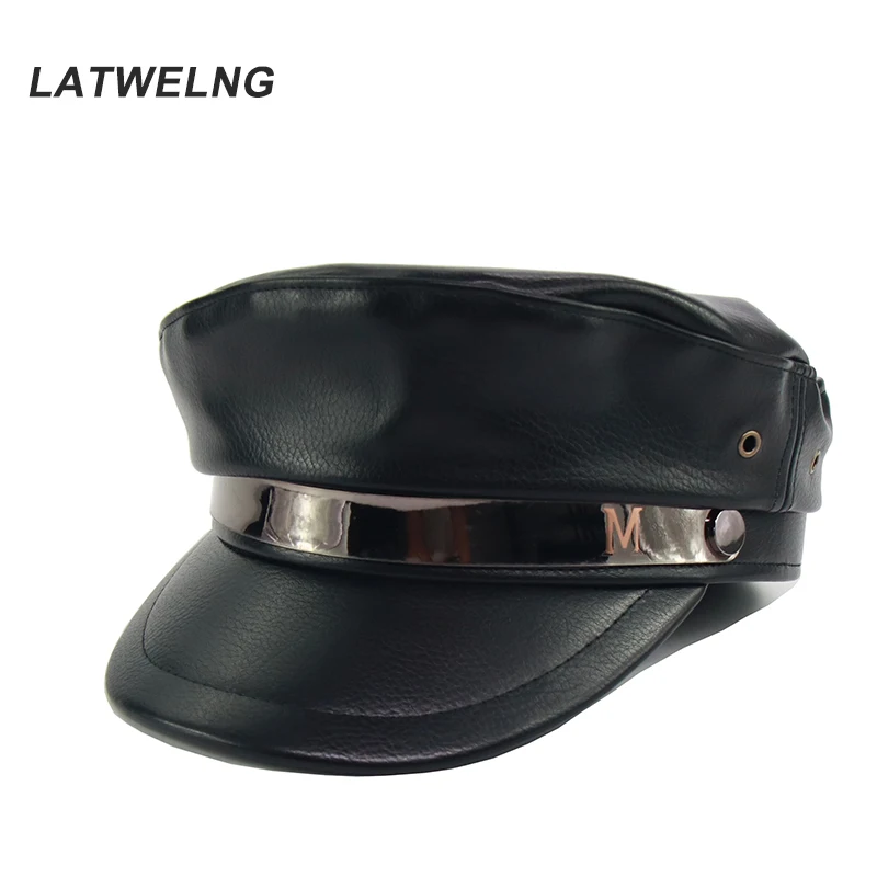 2019 New Autumn Winter PU Leather Military Hat For Women Black Luxury Visor Caps Ladies Newsboy Caps With Fashion Belt Wholesale
2019 New Autumn Winter PU Leather Military Hat For Women Black Luxury Visor Caps Ladies Newsboy Caps With Fashion Belt Wholesale