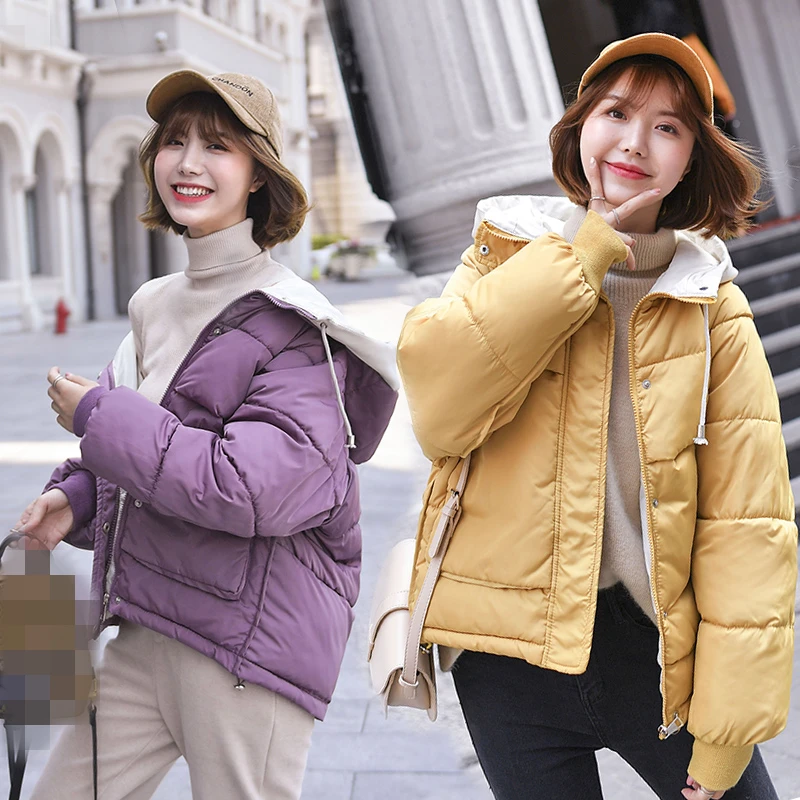 2019 Winter Jacket Women Cotton Short Jacket New Padded Slim Hooded Warm Parkas Coat Female Autumn Outerwear
2019 Winter Jacket Women Cotton Short Jacket New Padded Slim Hooded Warm Parkas Coat Female Autumn Outerwear
