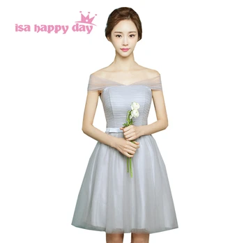 robe de soiree sweet 16 short special occasion girls boat neck puffy ball dresses in light grey tulle graduation dress H3567
robe de soiree sweet 16 short special occasion girls boat neck puffy ball dresses in light grey tulle graduation dress H3567