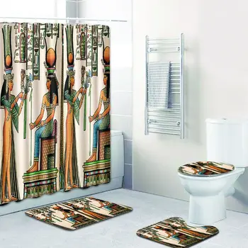 T African Woman Shower Curtain Set 4 Piece Bathroom Rug Sets Anti Slip Bath Mats 3D Tolilet Mat Seat Cover Carpet for Home Decor
T African Woman Shower Curtain Set 4 Piece Bathroom Rug Sets Anti Slip Bath Mats 3D Tolilet Mat Seat Cover Carpet for Home Decor