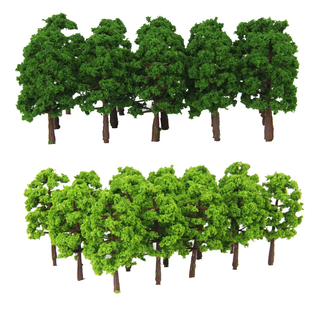 40 Pieces 8cm 1:150 Scale Green Model Tree for Railway Park Wargame Home Display Scenery Layout 40 Pieces 8cm 1:150 Scale Green Model Tree for Railway Park Wargame Home Display Scenery Layout