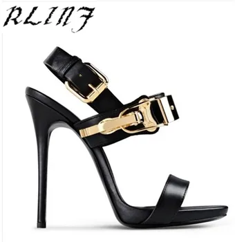 RLINF Sandals Women High Heels Thin Heel Metal buckle decorated hollow sexy fish mouth high fine with white ride
RLINF Sandals Women High Heels Thin Heel Metal buckle decorated hollow sexy fish mouth high fine with white ride