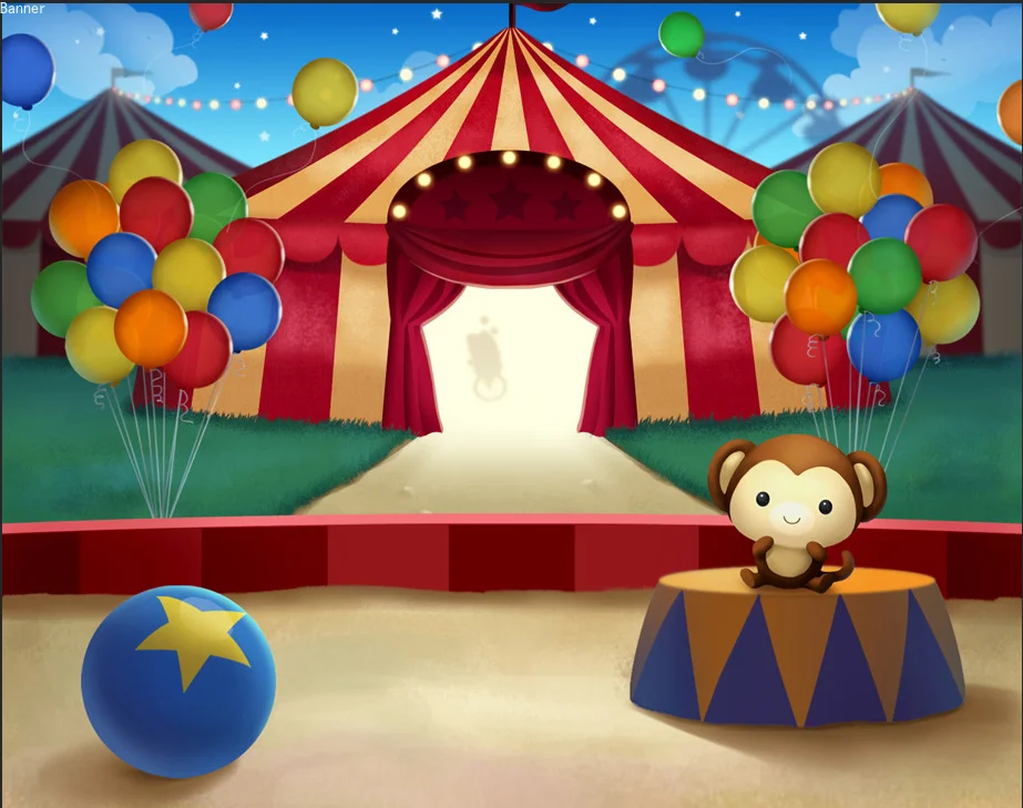Карнавал цирковая палатка этап входные шары настроить фотостудия фонов задний