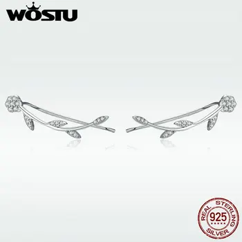 WOSTU High Quality 925 Sterling Silver Plant Shining Leaves Stud Earrings for Women Fashion Sterling Silver Jewelry DXE266
WOSTU High Quality 925 Sterling Silver Plant Shining Leaves Stud Earrings for Women Fashion Sterling Silver Jewelry DXE266