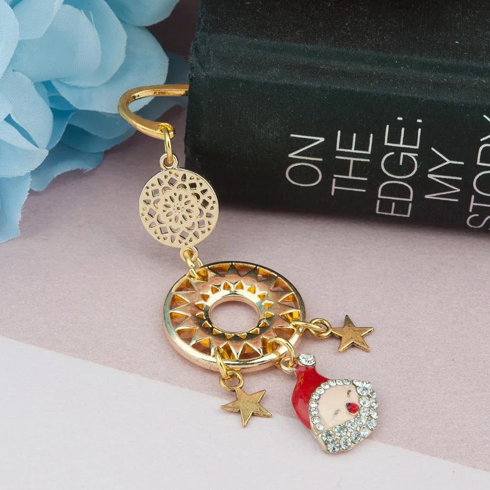 DoreenBeads Christmas Collection Handmade Alloy Bookmark Gold Color Santa Claus Round Pendant Clear Rhinstone X'mas Gift, 1 PC
DoreenBeads Christmas Collection Handmade Alloy Bookmark Gold Color Santa Claus Round Pendant Clear Rhinstone X'mas Gift, 1 PC