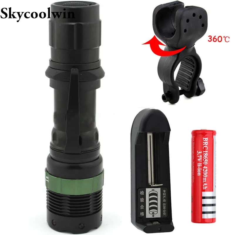 1000lumens 7W Waterproof CREE XM-L2 Q5 Zoomable Flashlight Rechargeable lamp for police + 18650 Battery + US/EU Charger *
1000lumens 7W Waterproof CREE XM-L2 Q5 Zoomable Flashlight Rechargeable lamp for police + 18650 Battery + US/EU Charger *