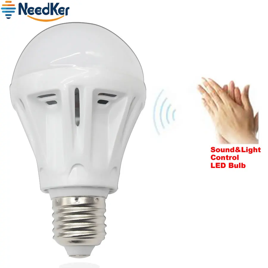 E27 LED Lamp 3W 5W 7W 9W 15W 20W Sound Light Control Voice Sensor Detect LED Light Bulb AC 220V 230V 240V Cold White
E27 LED Lamp 3W 5W 7W 9W 15W 20W Sound Light Control Voice Sensor Detect LED Light Bulb AC 220V 230V 240V Cold White