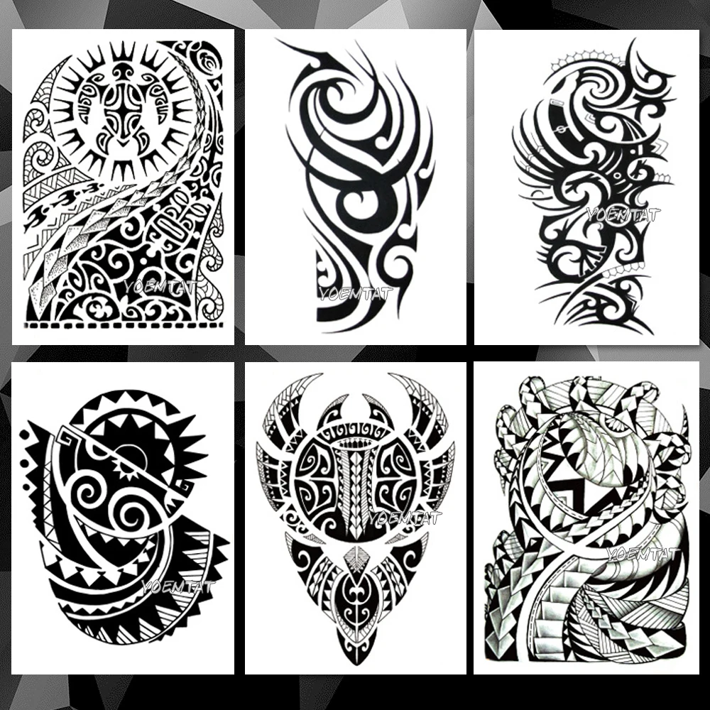 Waterproof Temporary Tattoo Sticker Arm Totem Tribe pattern tattoo Water Transfer flame power style body art fake tattoo for men
Waterproof Temporary Tattoo Sticker Arm Totem Tribe pattern tattoo Water Transfer flame power style body art fake tattoo for men