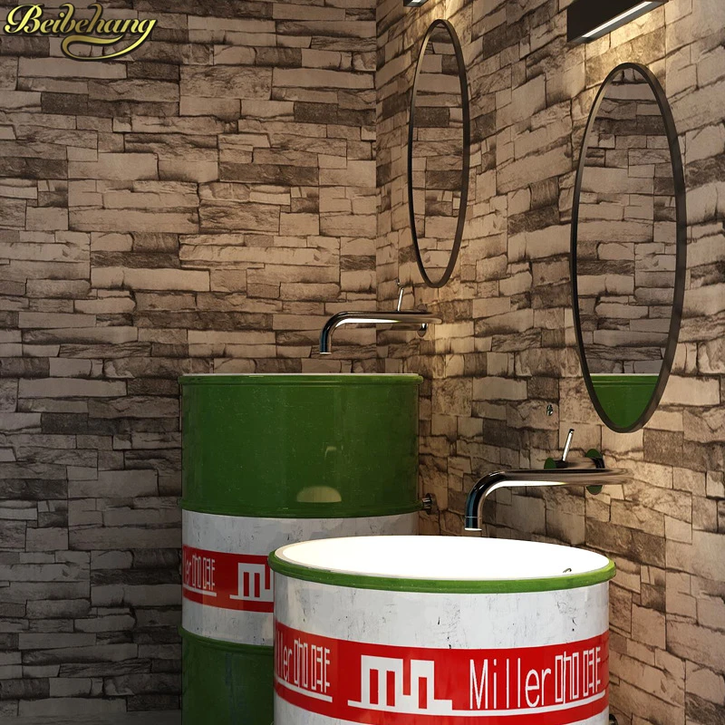 beibehang Retro 3D brick wallpapers for living room stone wallpaper restaurant bar restaurant background engineering wall paper
beibehang Retro 3D brick wallpapers for living room stone wallpaper restaurant bar restaurant background engineering wall paper