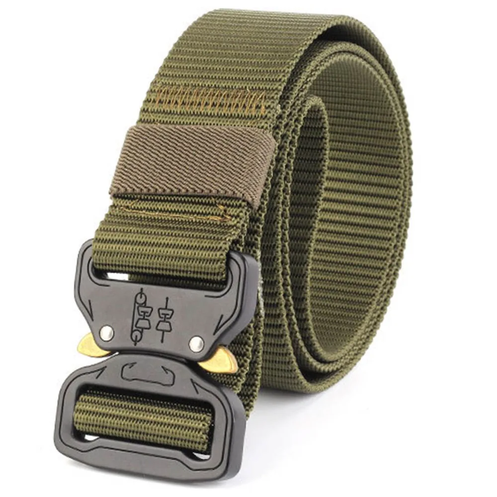 Military Equipment Tactical Belt For Men Nylon Knock Off Metal Buckle Army Belt Strap Heavy Duty Soldier Combat Waist male Belts
Military Equipment Tactical Belt For Men Nylon Knock Off Metal Buckle Army Belt Strap Heavy Duty Soldier Combat Waist male Belts