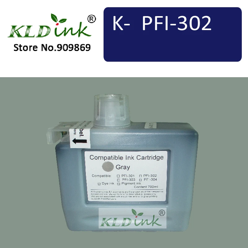 KLDINK - PFI-302GY Gray Ink Cartridge ( PFI302 2217B001 Ink) for imagePROGRAF ipf8000S printer
KLDINK - PFI-302GY Gray Ink Cartridge ( PFI302 2217B001 Ink) for imagePROGRAF ipf8000S printer