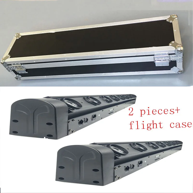 A dual Flight Case for 2pcs 8x12W RGBW LED Bar Beam Moving Head Light Fast&Free Shipping