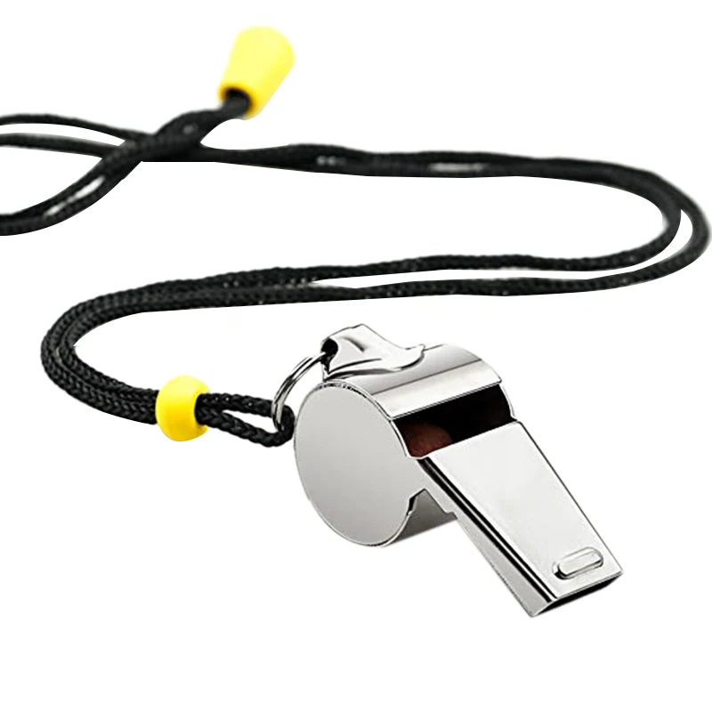 Outdoor Sports Whistle Metal Long Mouth Referee Trainer Stainless Steel Whistle With Lanyard Sporting Goods With Adjustable Be
Outdoor Sports Whistle Metal Long Mouth Referee Trainer Stainless Steel Whistle With Lanyard Sporting Goods With Adjustable Be