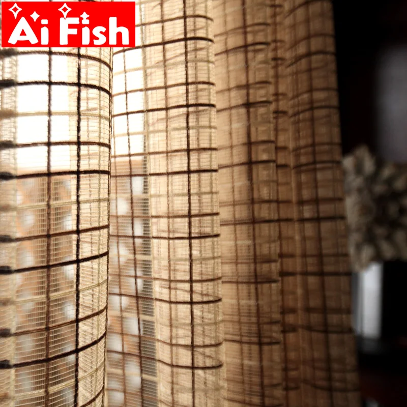Coffee Plaid Mesh Kitchen Curtain Drapes Sheer Fabric Modern Minimalist Curtain for Living Room Window Tulle Bedroom wp036#4
Coffee Plaid Mesh Kitchen Curtain Drapes Sheer Fabric Modern Minimalist Curtain for Living Room Window Tulle Bedroom wp036#4