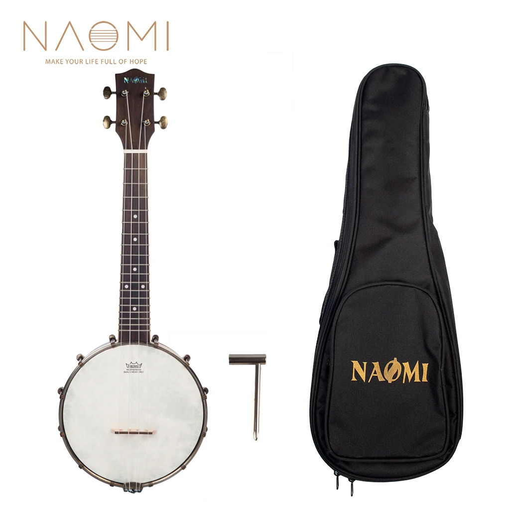 NAOMI Banjolele Banjouke Concert-Scale Banjo Ukulele With Gig Bag NUKB-03 Ukulele Banjo Family Instrument
NAOMI Banjolele Banjouke Concert-Scale Banjo Ukulele With Gig Bag NUKB-03 Ukulele Banjo Family Instrument