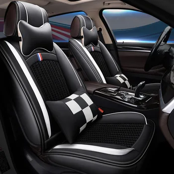 Fashion Leather Car Seat Cover Four Seasons Car Seat Cushion 5 Seats Universal Car Styling set for universal
Fashion Leather Car Seat Cover Four Seasons Car Seat Cushion 5 Seats Universal Car Styling set for universal