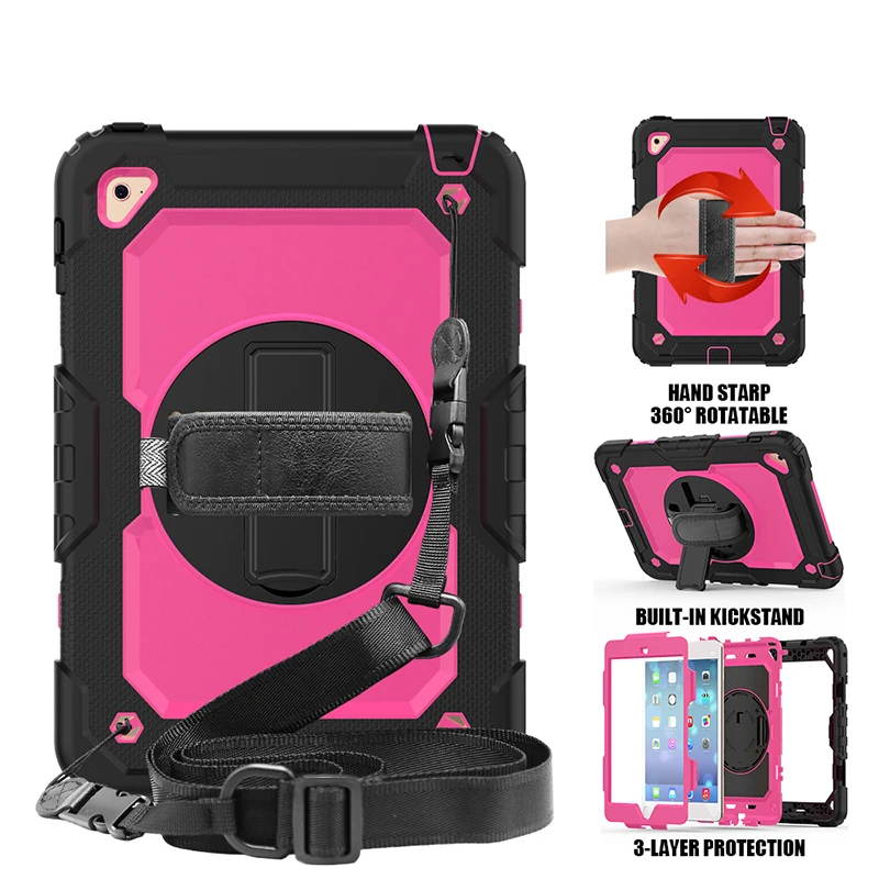 Kids Safe Silicone Case with Shoulder Strap and Kickstand Hybrid Cover for Apple iPad Mini 4 Mini 5 Tablet Universal + Stylus
Kids Safe Silicone Case with Shoulder Strap and Kickstand Hybrid Cover for Apple iPad Mini 4 Mini 5 Tablet Universal + Stylus