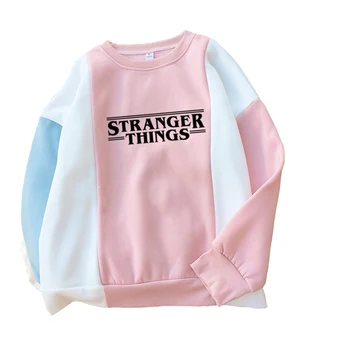 2018 New Fashion Autumn Stranger Things Letter Print Sweatshirt Women Harajuku Casual O-neck Spell Color Stitching Thick Hoodies
2018 New Fashion Autumn Stranger Things Letter Print Sweatshirt Women Harajuku Casual O-neck Spell Color Stitching Thick Hoodies