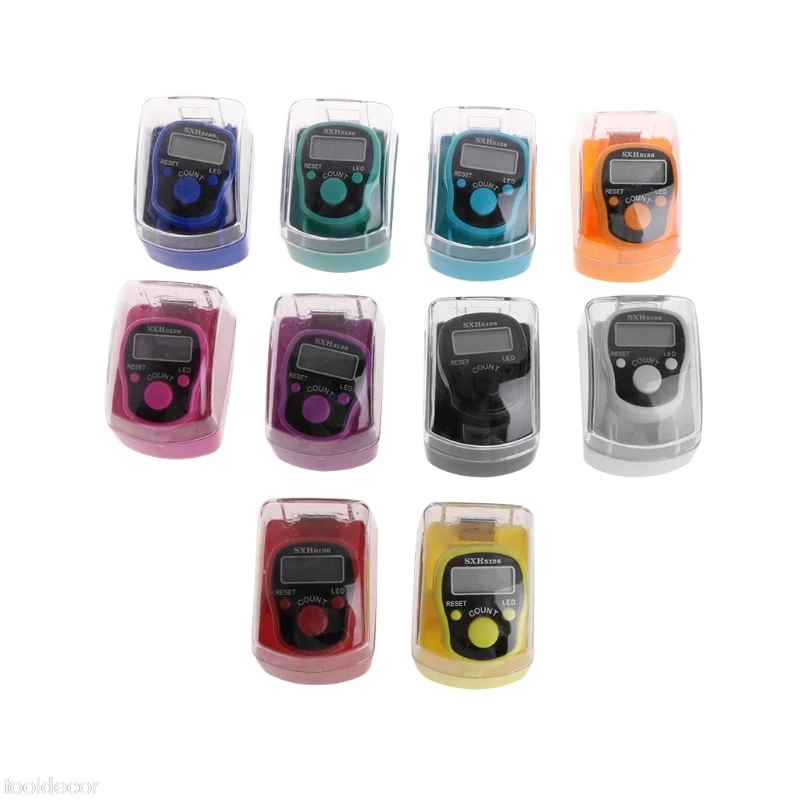 Mini 5 Digit LCD Digital Display Finger Hand Ring Tally Counter Golf Sport Universal Color Random -B119
Mini 5 Digit LCD Digital Display Finger Hand Ring Tally Counter Golf Sport Universal Color Random -B119