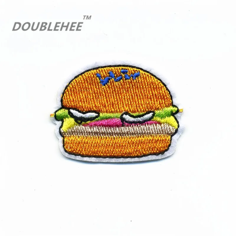 DOUBLEHEE 4.5cm*3.4cm Embroidered Iron On Patches Delicate Fast Food Chicken Face Hamburger Embroidery Badges diy accessorie
DOUBLEHEE 4.5cm*3.4cm Embroidered Iron On Patches Delicate Fast Food Chicken Face Hamburger Embroidery Badges diy accessorie