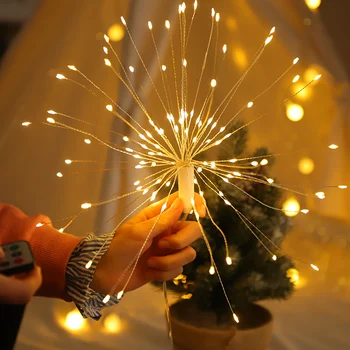 Remote Control 8 Function Dandelion Explosion Fireworks Battery String Lights LED Decor For Christmas Garland New Year gerlyanda
Remote Control 8 Function Dandelion Explosion Fireworks Battery String Lights LED Decor For Christmas Garland New Year gerlyanda