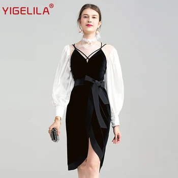 YIGELILA 2019 Latest Spring Women Fashion Black White 2 Pieces Sets Sexy V-neck Lantern Sleeve Backless Bandage Dress 62755
YIGELILA 2019 Latest Spring Women Fashion Black White 2 Pieces Sets Sexy V-neck Lantern Sleeve Backless Bandage Dress 62755