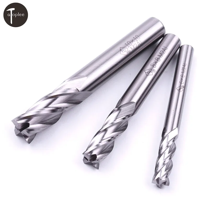 1PCS HSS 4 Flutes End Mill 6mm 8mm 10mm Diameter CNC End Milling Cutter Straight Shank Router Bit Set CNC Tools
1PCS HSS 4 Flutes End Mill 6mm 8mm 10mm Diameter CNC End Milling Cutter Straight Shank Router Bit Set CNC Tools