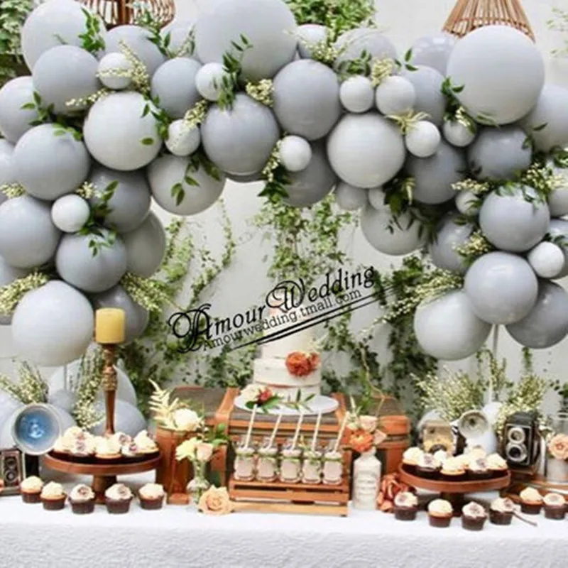 50pcs/lot new popular 10inch gray balloon mixed color matte latex xenon inflatable wedding birthday party decorative balloons
50pcs/lot new popular 10inch gray balloon mixed color matte latex xenon inflatable wedding birthday party decorative balloons