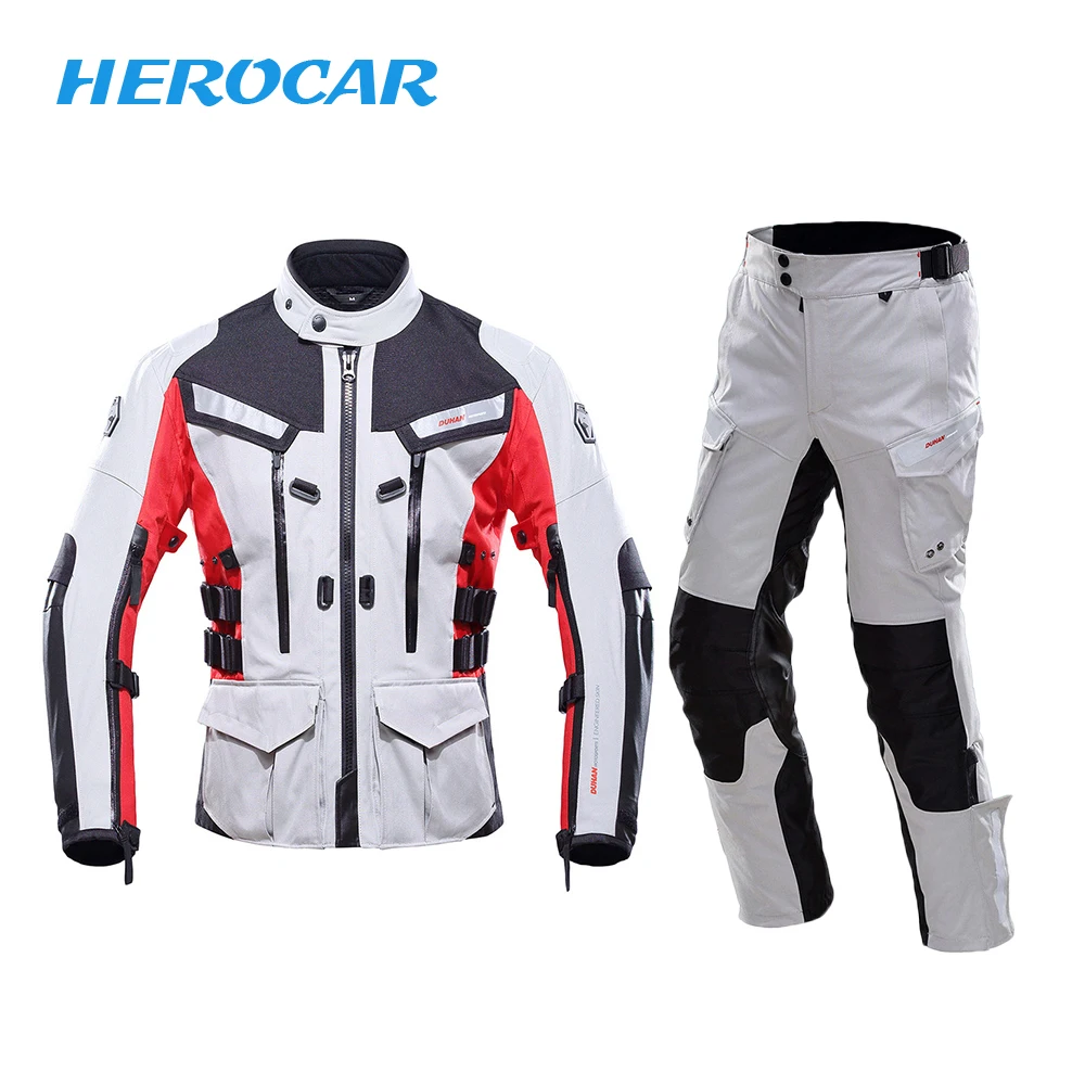 DUHAN Motorcycle Jacket Waterproof Motorcycle Racing Touring Jackets and Pants With Elbow Shoulder Back Protector CE Motorbike
DUHAN Motorcycle Jacket Waterproof Motorcycle Racing Touring Jackets and Pants With Elbow Shoulder Back Protector CE Motorbike
