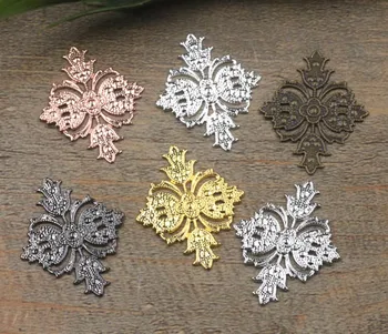 23x30mm Vintage Filigree Flat Flower Wraps Links European Charms Hair Clasp Bu Yao Accessories DIY Findings Multi-Color
23x30mm Vintage Filigree Flat Flower Wraps Links European Charms Hair Clasp Bu Yao Accessories DIY Findings Multi-Color