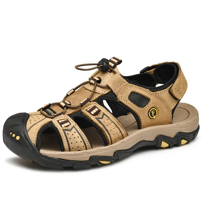 Brand Summer Style Genuine Leather Beach Casual Male Sandals Man Fisherman For Men Walking High Quality Comfortable Shoes
Brand Summer Style Genuine Leather Beach Casual Male Sandals Man Fisherman For Men Walking High Quality Comfortable Shoes