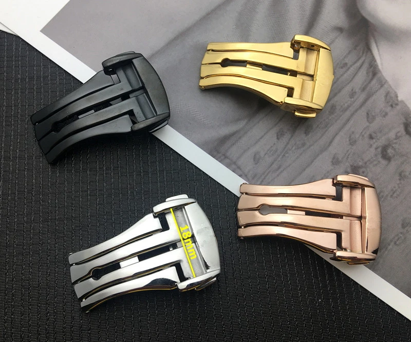 New With Tags 316L Stainless Steel Deployment Clasp Gold silver black 18mm Watch Band Leather Strap Buckle For OMEGA belt logo
New With Tags 316L Stainless Steel Deployment Clasp Gold silver black 18mm Watch Band Leather Strap Buckle For OMEGA belt logo