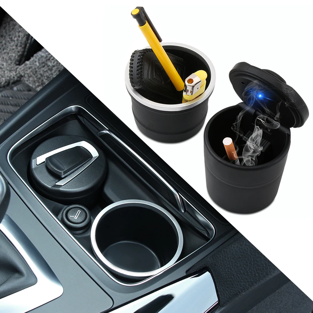 LED Portable Car Truck Auto Office Cigarette Ashtray Holder Cup Black Cars Trash For bmw For toyota For honda e 90 e31 e34 e36
LED Portable Car Truck Auto Office Cigarette Ashtray Holder Cup Black Cars Trash For bmw For toyota For honda e 90 e31 e34 e36