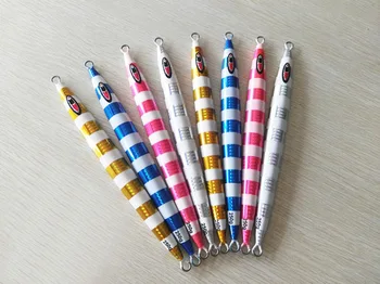 4PCS Ocean Boat Rock Beach Fishing Deep sea Stripe Slowjig Metal Jigging Jigbait Spoon Lure spoon baits 250g 300g
4PCS Ocean Boat Rock Beach Fishing Deep sea Stripe Slowjig Metal Jigging Jigbait Spoon Lure spoon baits 250g 300g