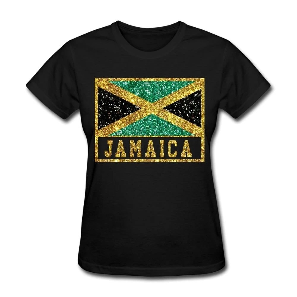 Jamaica Flag популярные повседневные футболки с коротким рукавом и круглым вырезом