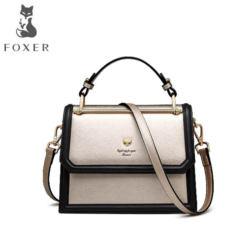 FOXER 2019 new brand women leather bag fashion luxury women leather handbags schoudertas dames for women bags
FOXER 2019 new brand women leather bag fashion luxury women leather handbags schoudertas dames for women bags