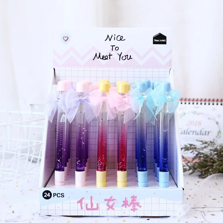 24 pcs Gel Pens The bows are fading black colored gift gel-ink pens pens for writing Cute stationery office school supplies
24 pcs Gel Pens The bows are fading black colored gift gel-ink pens pens for writing Cute stationery office school supplies