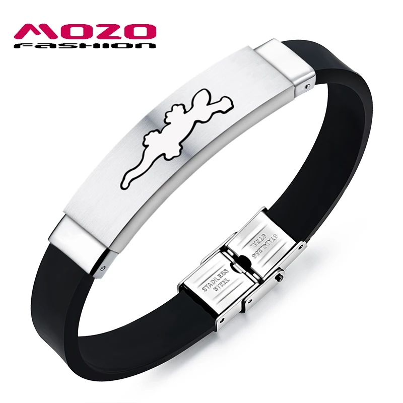 MOZO FASHION Men Bracelets Gecko Animal Shapes Stainless Steel Silicone Bracelet Good Luck Charm Bracelets Male Jewelry GS1013
MOZO FASHION Men Bracelets Gecko Animal Shapes Stainless Steel Silicone Bracelet Good Luck Charm Bracelets Male Jewelry GS1013