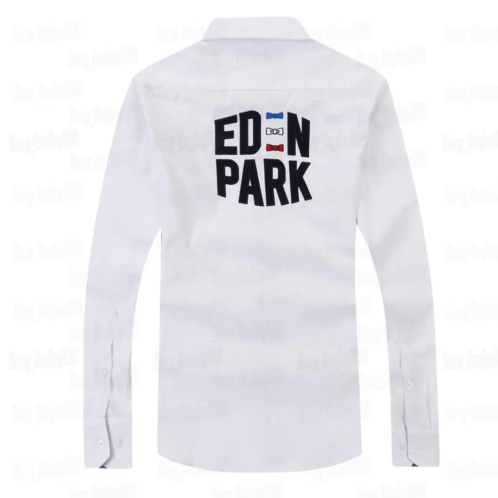 

New Eden Park HOMME Chemise Thick Fabric COTTON Nice Quality MEN SHIRT best Embroidery FASHIONl style Big size M L XL XXL 3XL