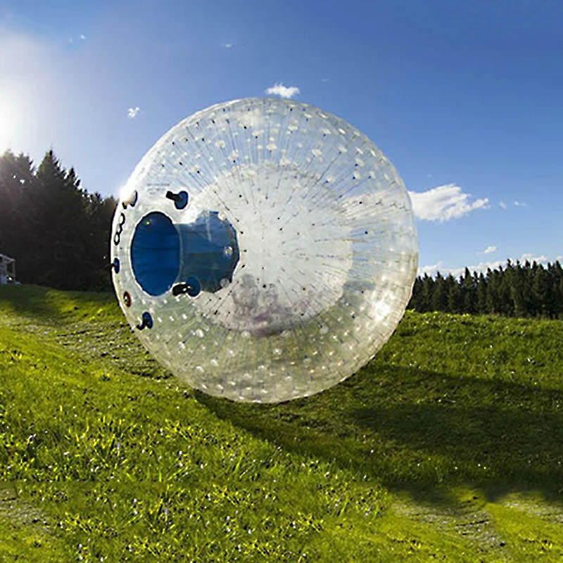 

Exciting Inflatable Zorb Ball Game Human Size 2.5M Dia Hamster Ball On Sale 1.0MM TPU/PVC Body Zorbing Ball/Grass Ball Cheap