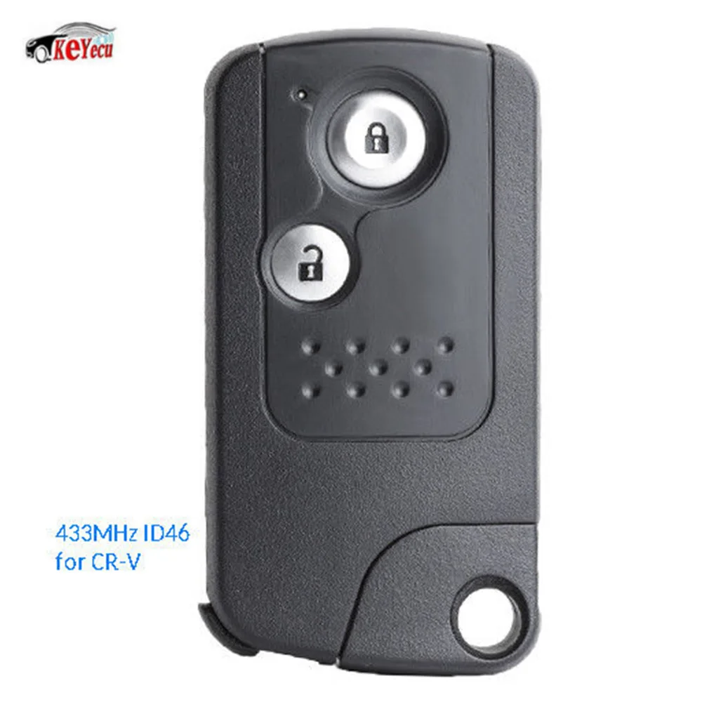 KEYECU New Replacement Uncut Smart Remote Key Fob 2 Button 433MHz ID46 Chip for Honda CRV 2013 2014 2015 2016
KEYECU New Replacement Uncut Smart Remote Key Fob 2 Button 433MHz ID46 Chip for Honda CRV 2013 2014 2015 2016