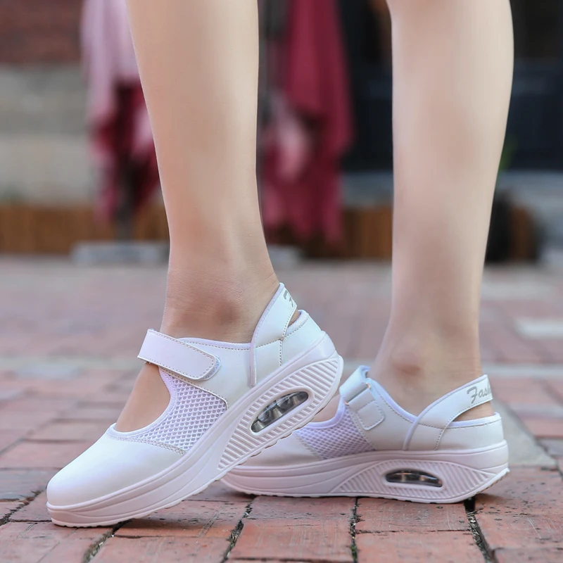 Women Platform Shoes Summer Breathable Casual Shoes Big size Mesh Swing Shoes Lady Shock Absorption Soles Outdoor Shoes H239
Women Platform Shoes Summer Breathable Casual Shoes Big size Mesh Swing Shoes Lady Shock Absorption Soles Outdoor Shoes H239