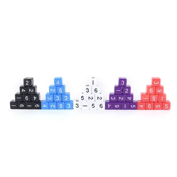 10PCS 16mm 5 Colors D6 Dice Six Sided Die With Numbers for Funny Party Club Pub Board Playing Game Accessory
10PCS 16mm 5 Colors D6 Dice Six Sided Die With Numbers for Funny Party Club Pub Board Playing Game Accessory