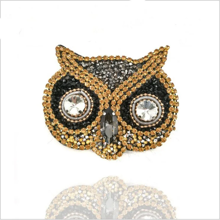 New 1 pcs Rhinestone owl beaded Embroidery Fabric Applique Patch African Sew Dress Cloth bag shoes Decorate Accessory DIY
New 1 pcs Rhinestone owl beaded Embroidery Fabric Applique Patch African Sew Dress Cloth bag shoes Decorate Accessory DIY