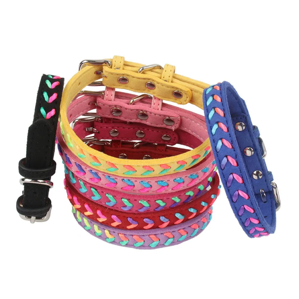 10 Colors Soft Suede Microfiber Cats Collars with Gradient Color Plait Handmade Decorative Collar for Cat Kitten collier chat
10 Colors Soft Suede Microfiber Cats Collars with Gradient Color Plait Handmade Decorative Collar for Cat Kitten collier chat