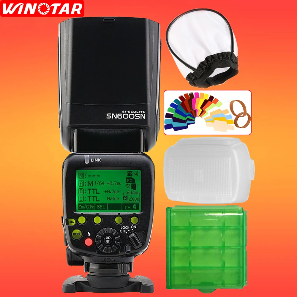 Shanny SN600SN Master Flash Speedlight i-TTL HSS 1/8000s for Nikon D4 D5 D810A D810 D800 D800E D700 D750 D610 D600 D500 D4S D3X
Shanny SN600SN Master Flash Speedlight i-TTL HSS 1/8000s for Nikon D4 D5 D810A D810 D800 D800E D700 D750 D610 D600 D500 D4S D3X