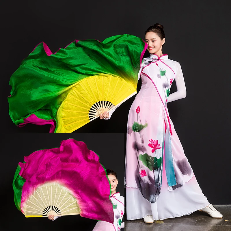 2019 two-side Chinese Traditional 100% real Silk Fans Veils for Women 2 sides Gradient Stage Show Props Fans 1pair/2pcs
2019 two-side Chinese Traditional 100% real Silk Fans Veils for Women 2 sides Gradient Stage Show Props Fans 1pair/2pcs